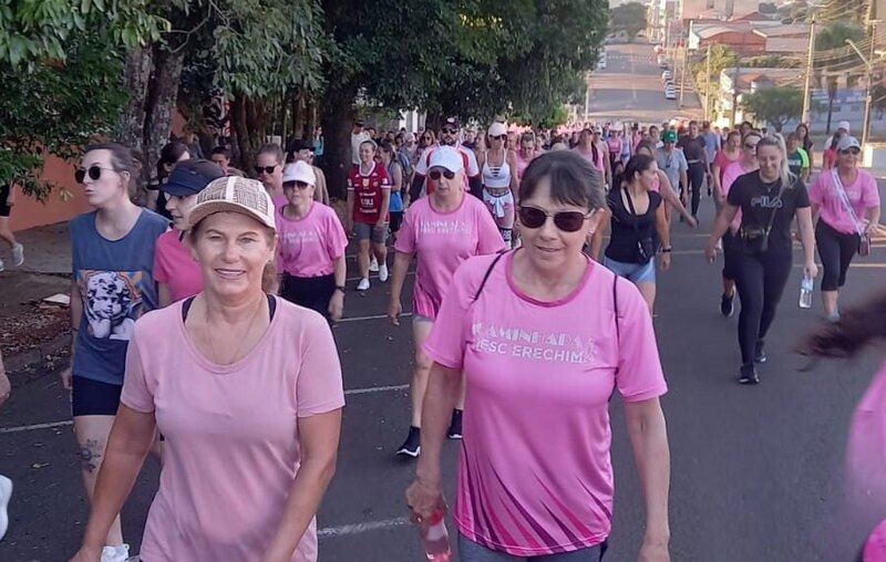 3ª Caminhada da Mulher, realizada pelo Sesc Erechim, reuniu mais de 600 participantes
