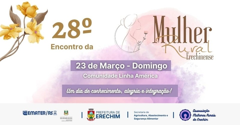 Encontro da Mulher Rural Erechinense acontece neste domingo
