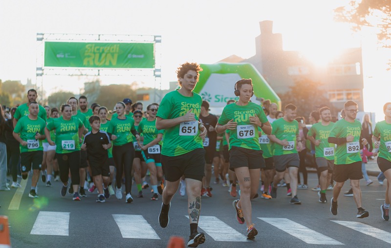 Sicredi Run reúne 500 participantes em Erechim