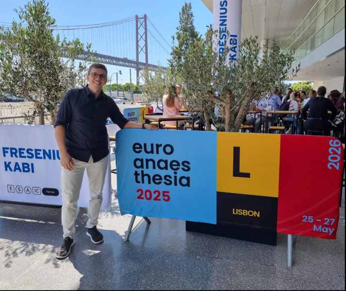 Acadêmico da URI apresenta pesquisas no maior congresso europeu de anestesia, em Portugal