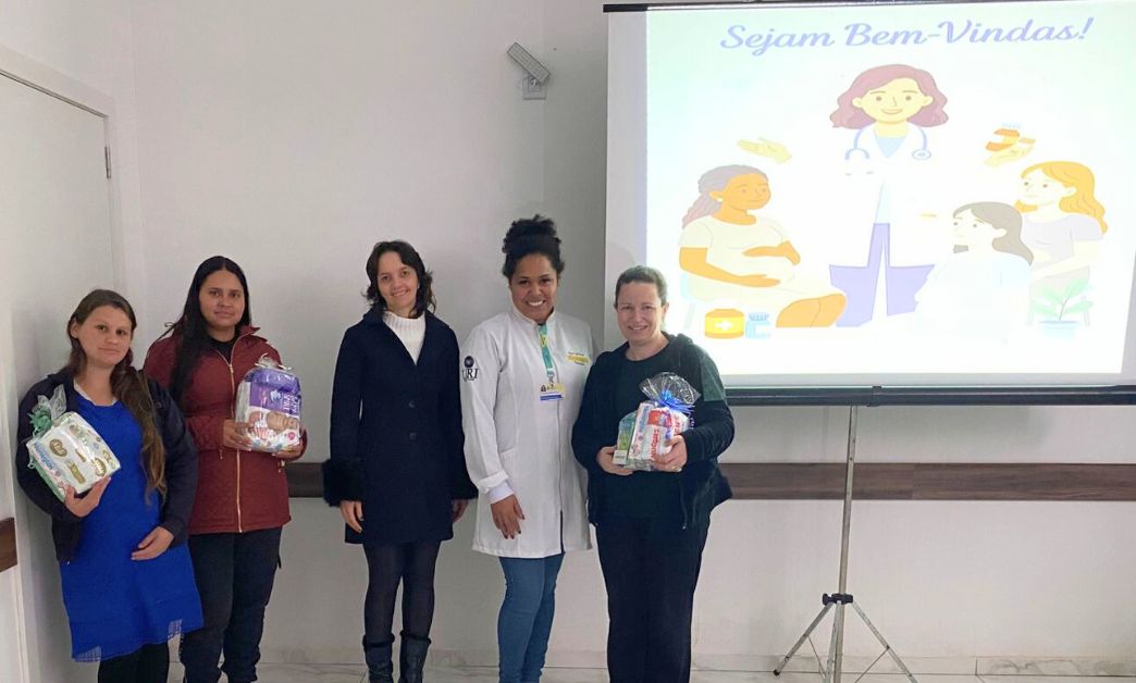 Encontro de Gestantes em Entre Rios do Sul debate alimentação e uso de medicamentos na gravidez