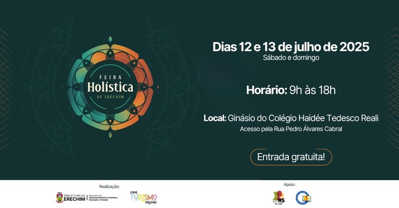3ª Feira Holística de Erechim promete fim de semana de energia, bem-estar e transformação