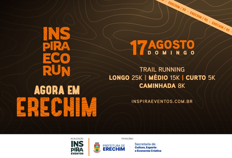 Erechim recebe o Inspira Eco Run com desafio em meio à natureza