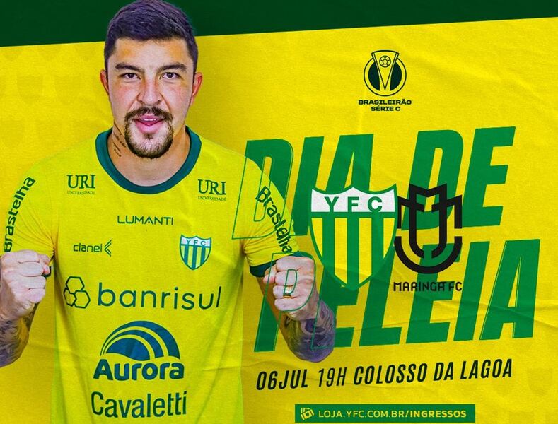 Ypiranga recebe o Maringá neste domingo pela 11ª rodada da Série C