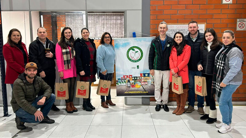Visita técnica reforça parceria entre Cooperativa Nossa Terra, Prefeitura de Erechim e agricultores familiares