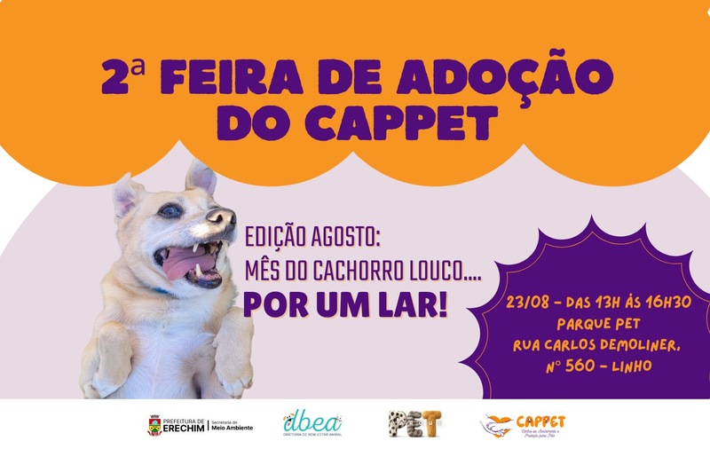 Feira de Adoção de Cães tem edição temática neste sábado no Parque Pet