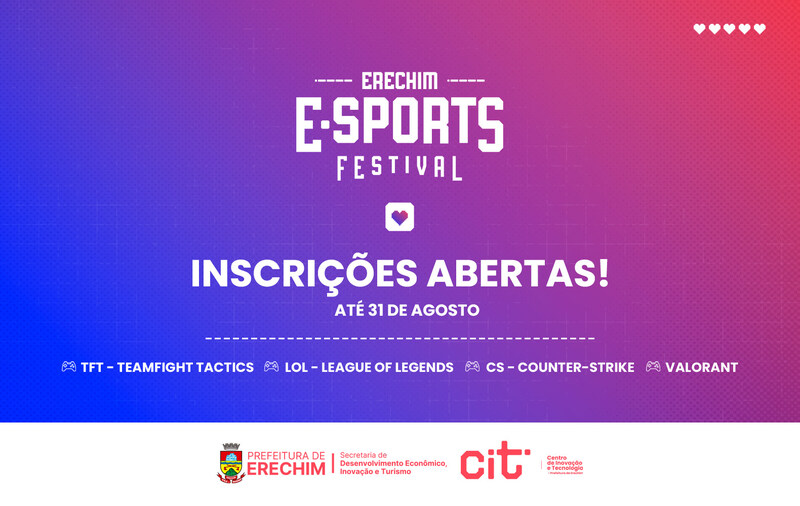Erechim E-Sports Festival 2025 está com inscrições abertas e promete agitar a cena gamer
