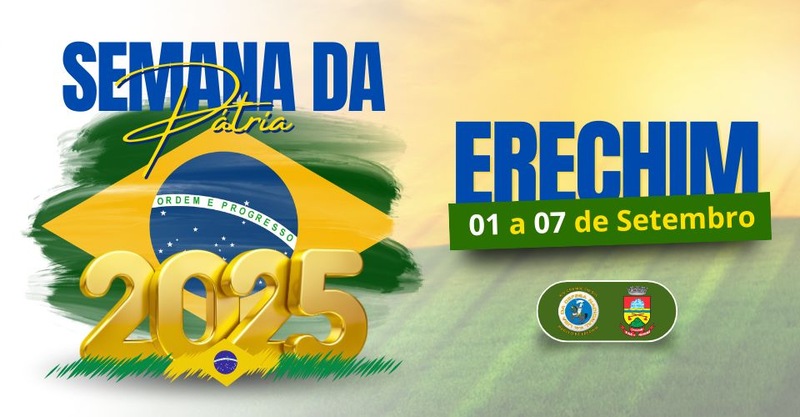 Erechim se prepara para a Semana da Pátria 2025 com homenagens ao Bicentenário de D. Pedro II 