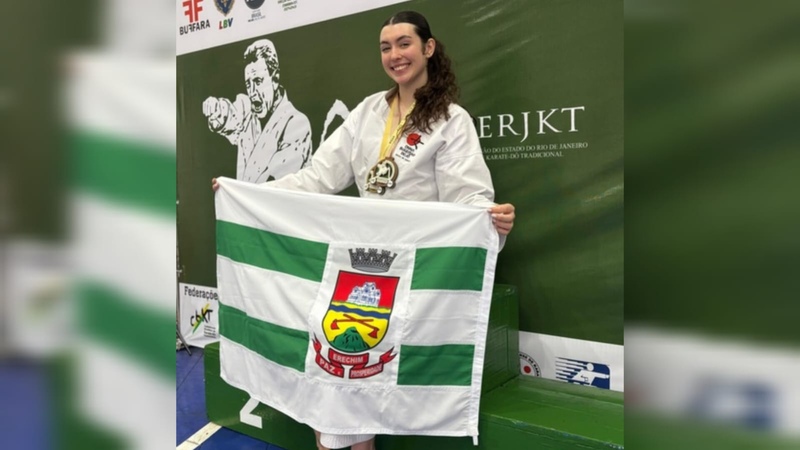 Atleta de Erechim é Campeã Brasileira de Karatê no Rio de Janeiro