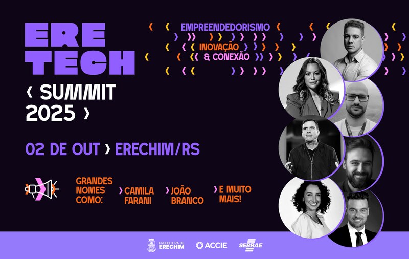EreTech Summit 2025 acontece em outubro com foco em inovação, empreendedorismo e tecnologia