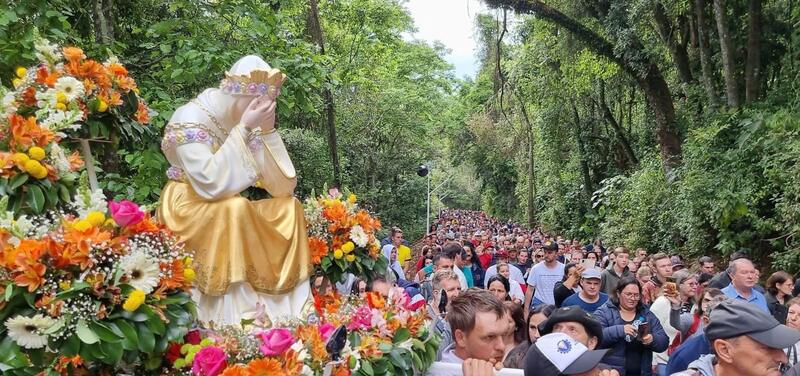 90ª Romaria de Nossa Senhora da Salette celebra fé, esperança e caridade em Marcelino Ramos