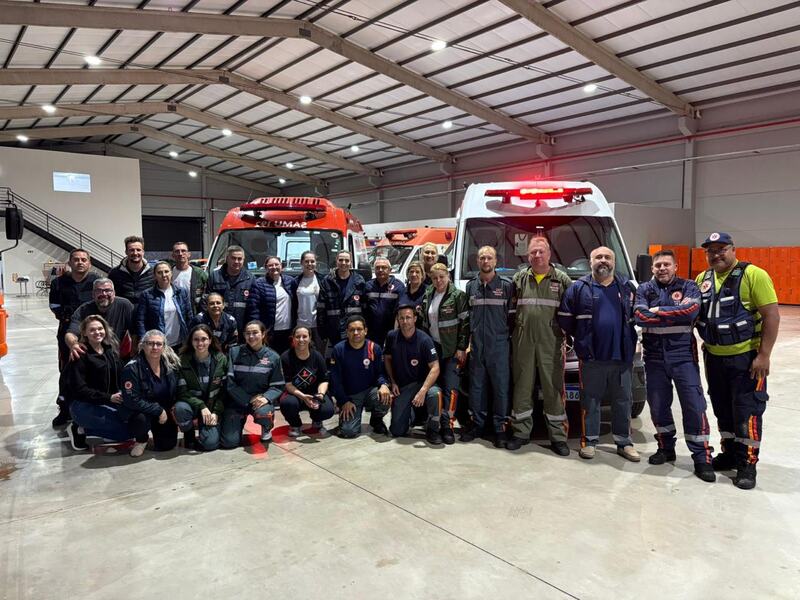Profissionais da Ambulância Cidadã e SAMU passam por capacitação em atendimento de urgência