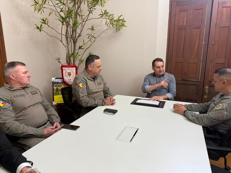 Prefeitura e Brigada Militar estreitam cooperação para fortalecer segurança em Erechim
