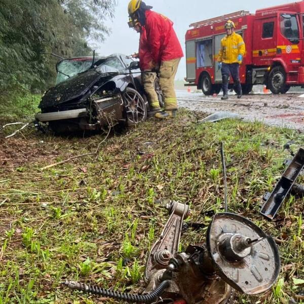 Motorista morre após perder controle de Porsche na BR-386 entre Carazinho e Sarandi