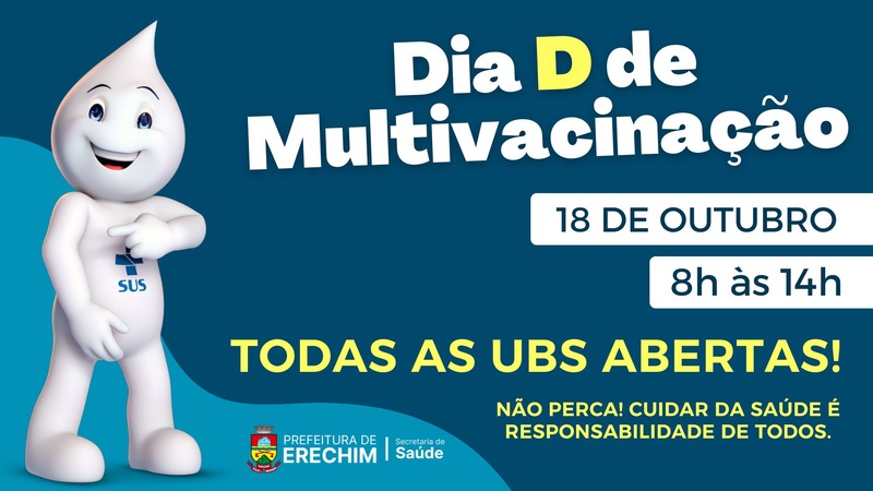Erechim realiza Dia D da Multivacinação neste sábado