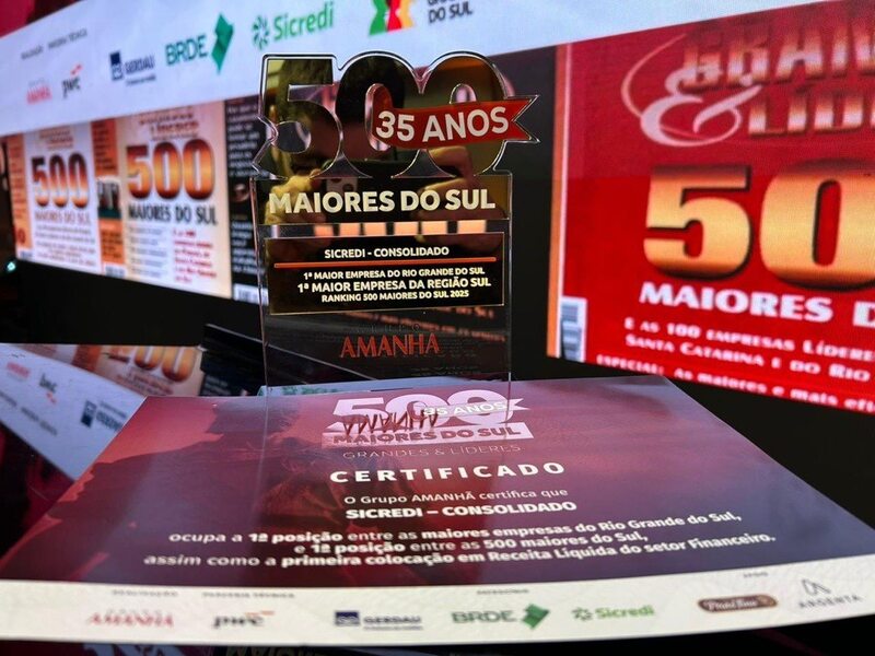 Sicredi é a maior empresa gaúcha e da Região Sul