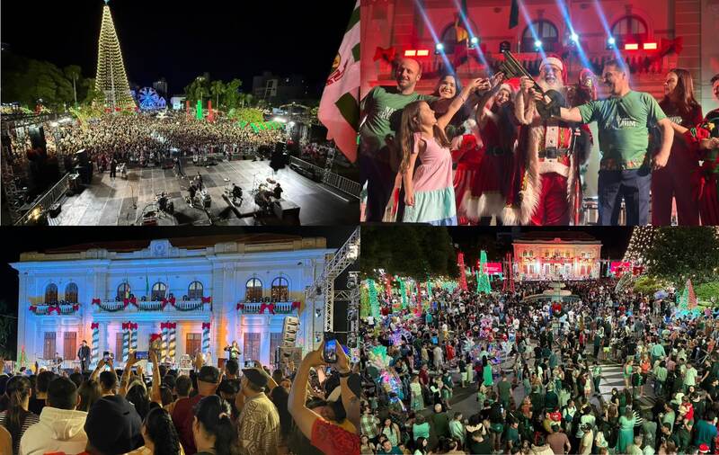Brilhos de luz, laços de amor: Erechim abre oficialmente o Natal 2025