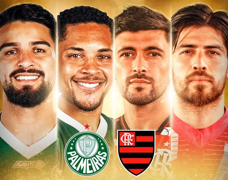 Palmeiras e Flamengo disputam final da Libertadores em Lima no dia 29 de novembro