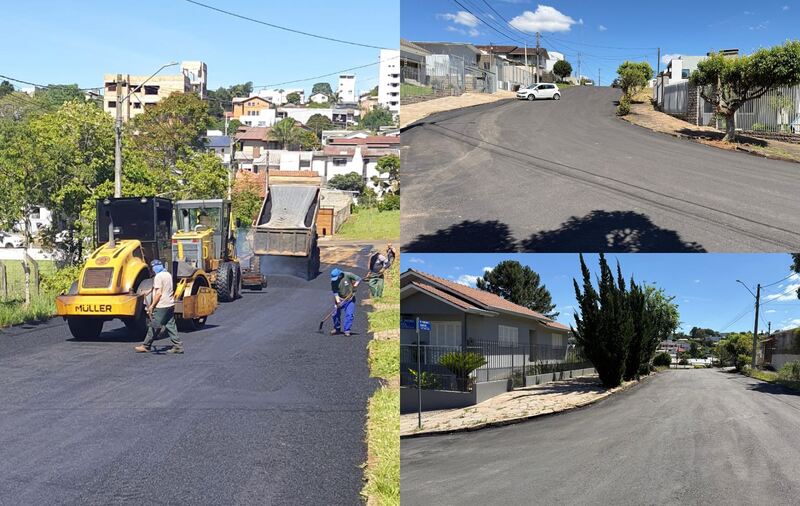 Equipes continuam trabalho de obras de asfaltamento e recuperação de vias  em Erechim