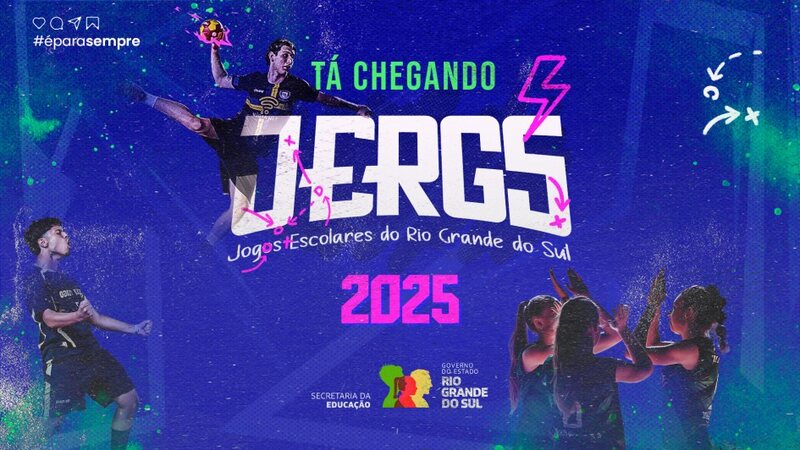 Jergs 2025: fase de coordenadoria começa nesta segunda-feira no RS