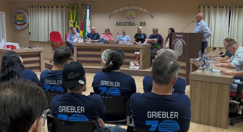 Câmara de Aratiba homenageia empresa Gribler em sessão solene