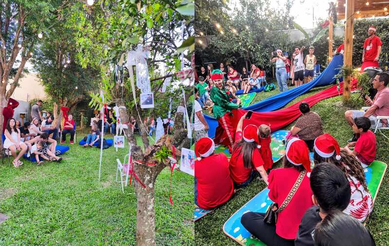 Quintal Encantado do CAPSi transforma espaço em cenário de Natal e celebra cuidado em saúde mental