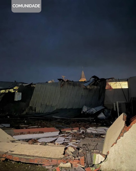 Temporal causa estragos em 12 municípios gaúchos e RS entra em alerta  para ciclone