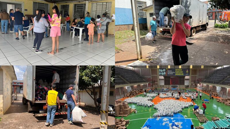 Quase 10 mil atendimentos marcam ações de apoio após temporal de granizo em Erechim