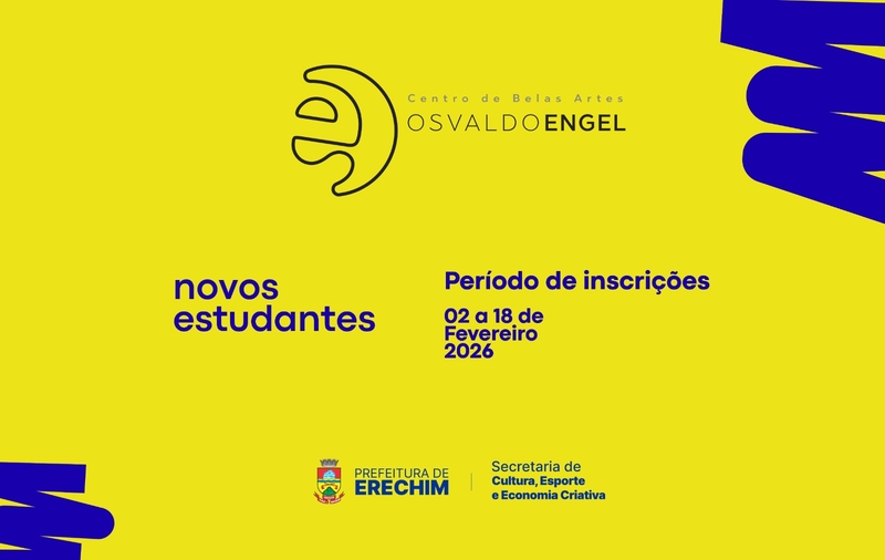 Centro de Belas Artes Osvaldo Engel terá inscrições para novos estudantes em fevereiro