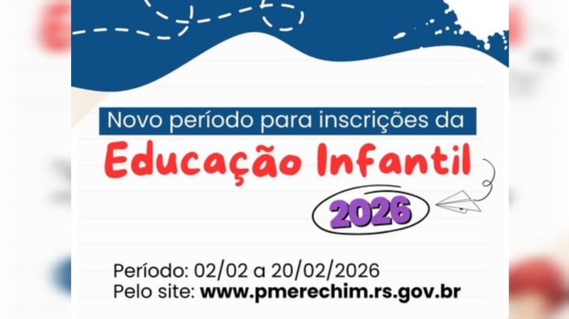 Famílias que perderam o prazo poderão realizar inscrição para Educação Infantil 2026 na próxima semana