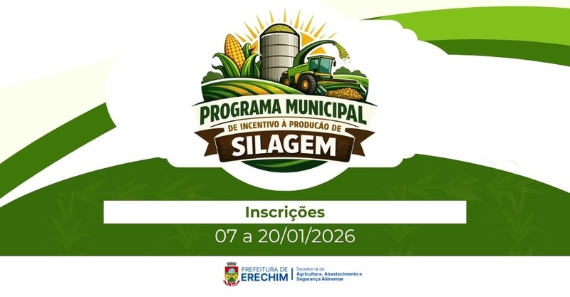 Inscrições para o Programa Municipal de Incentivo à Produção de Silagem seguem abertas até o dia 20 de janeiro