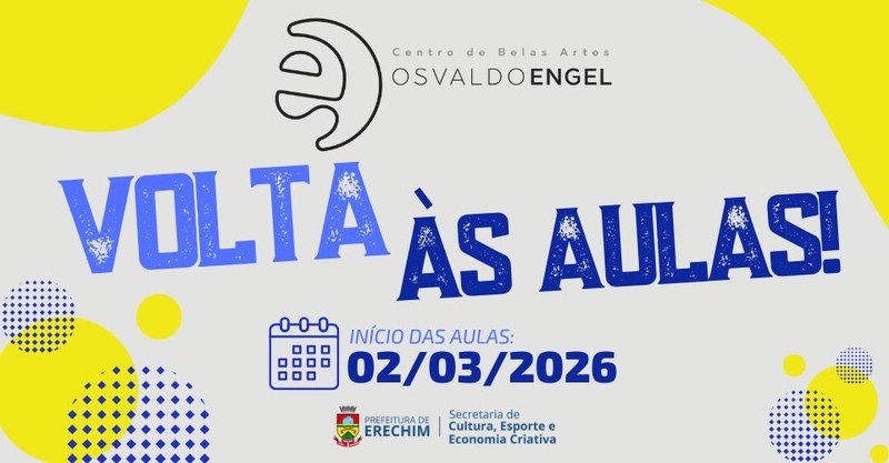 Centro de Belas Artes Osvaldo Engel retoma aulas na próxima segunda-feira