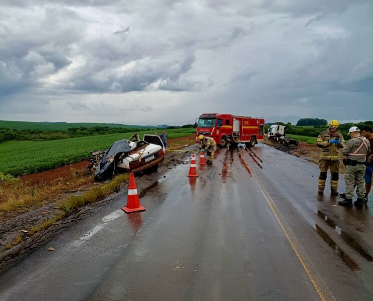 Acidente com morte na ERS-406, em Nonoai