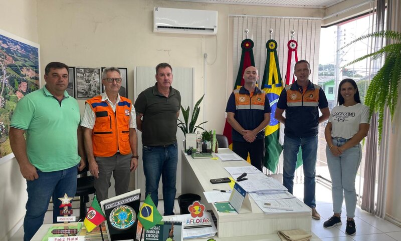 Defesa Civil Estadual faz visita técnica à Prefeitura de Benjamin Constant do Sul
