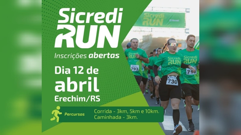 Erechim recebe segunda edição do Sicredi Run em abril