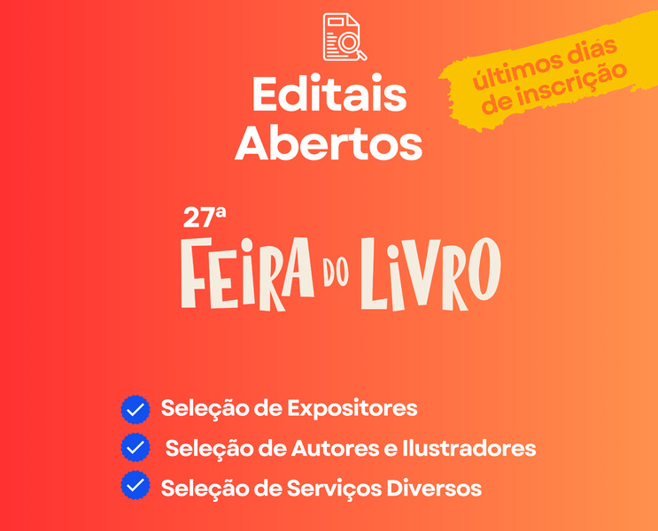 Últimos dias para inscrições nos editais da 27ª Feira do Livro de Erechim