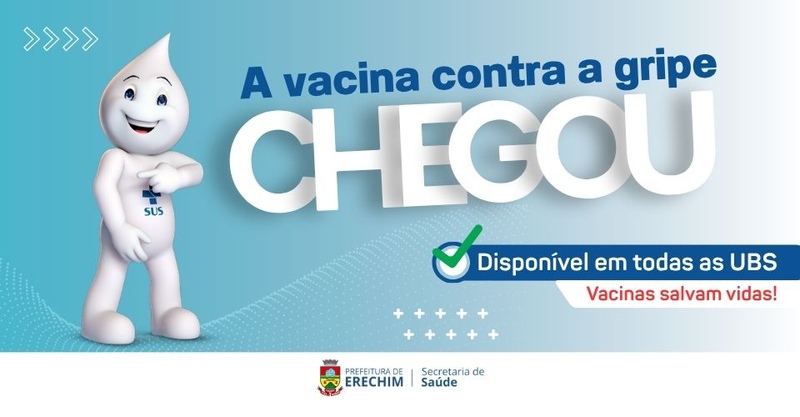 Erechim realiza Campanha de Vacinação contra a Gripe com ações especiais para ampliar cobertura
