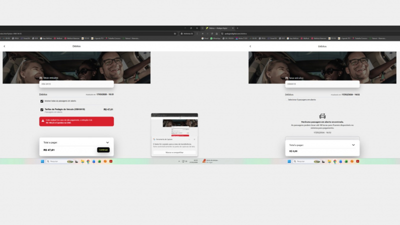 EGR alerta para golpe de cobrança falsa de “pedágio digital”