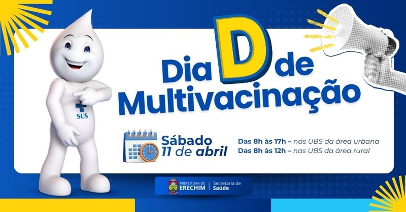 Dia D de Multivacinação reforça proteção da população e amplia cobertura contra a Influenza em Erechim