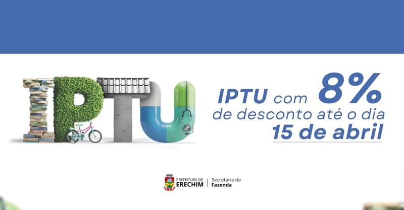 IPTU Digital 2026 garante até 8% de desconto para pagamento até 15 de abril