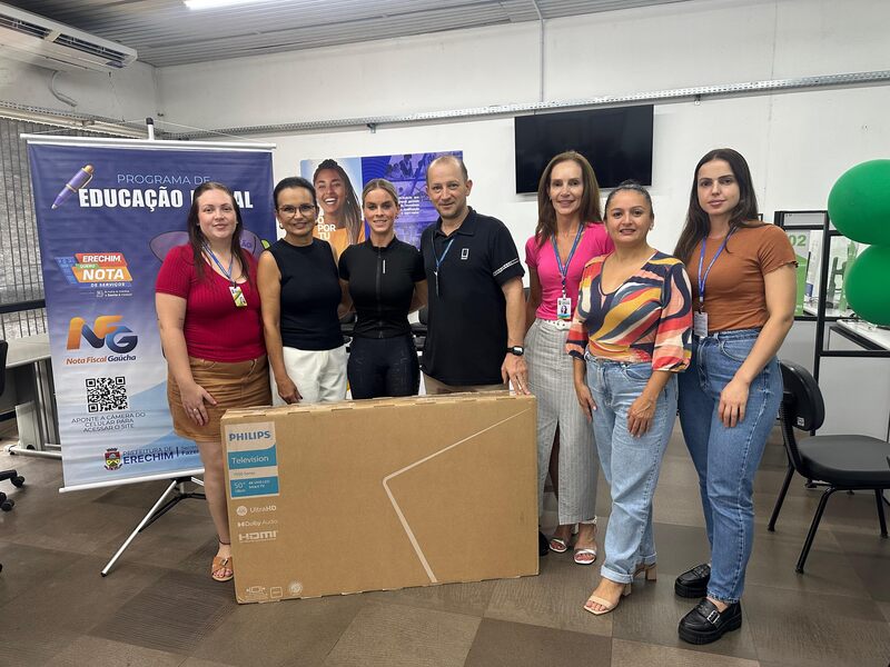 Secretaria da Fazenda entrega prêmio do Nota Fiscal Gaúcha em Erechim