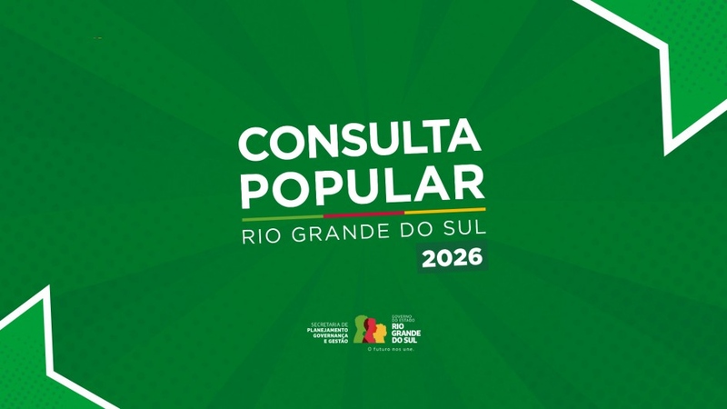 Governo do RS abre, nesta segunda (13), a fase de envio de propostas da Consulta Popular 2026/2027