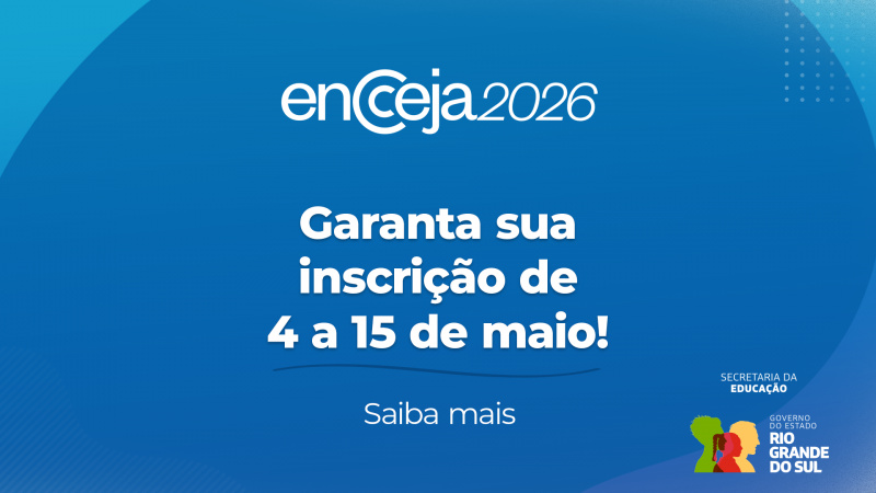 Encceja 2026 abre caminho para recomeço nos estudos