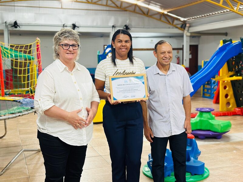 Vereador Serginho homenageia a EMEI Dom João Aloísio Hoffmann pelos 20 anos e reforça investimento na educação