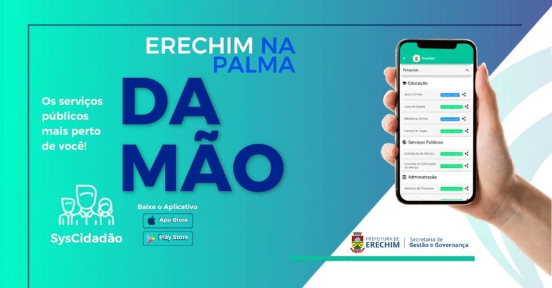 Erechim avança na Transformação Digital e atinge mais de 85% dos processos abertos pelo computador ou celular