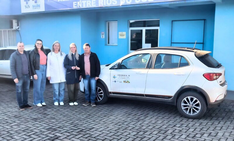 Novo veículo é disponibilizado para atendimento da ESF na Unidade Básica de Saúde de Entre Rios do Sul