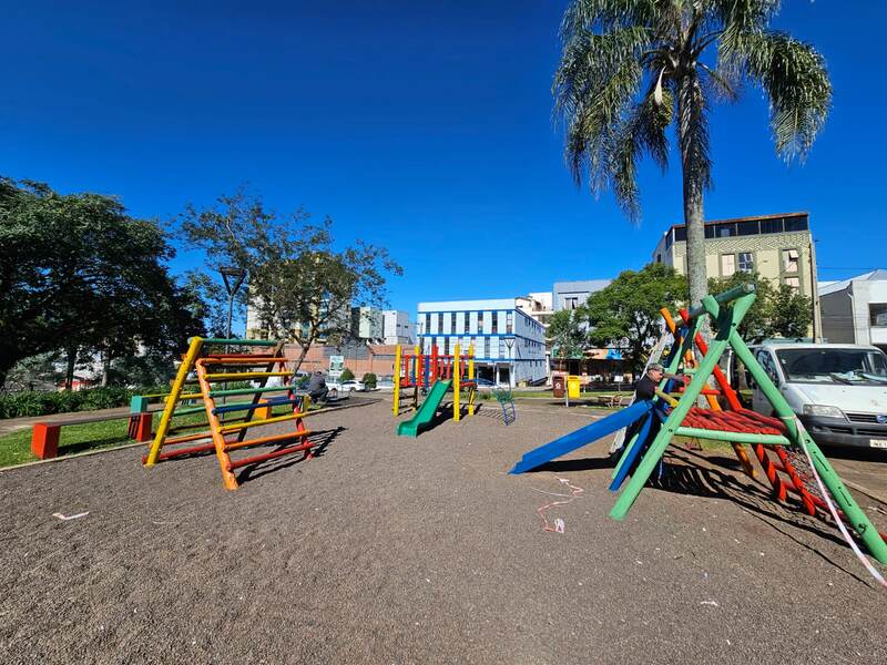 Erechim amplia investimentos em praças, parques e áreas verdes para fortalecer lazer e qualidade de vida