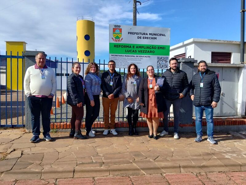 Conselho do FUNDEB visita Escola Lucas Vezzaro após a duplicação da escola