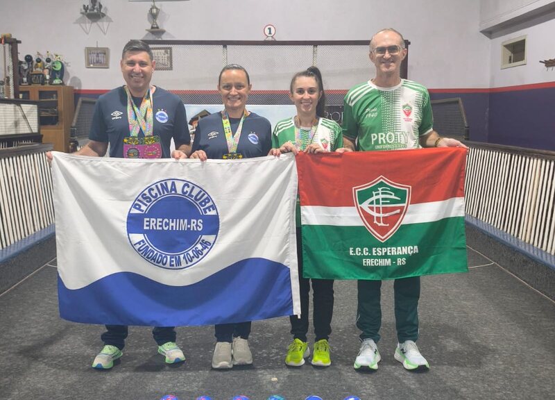 Erechim conquista sete pódios no Campeonato Brasileiro de Clubes Mistos de Bocha