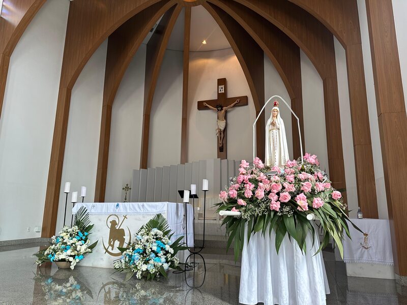 Santuário vive dia de intensa devoção e abre caminho para a 75ª Romaria de Fátima em Erechim
